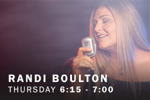 Randi Boulton. Thursday, 6:15 pm - 7:00 pm